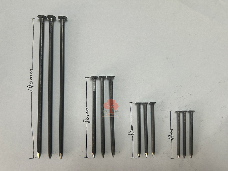 Different wire nail lengths and diameters for Z94-C model selection