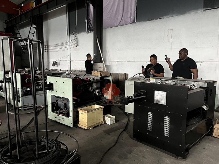 South African customers for high speed nail makiong machine