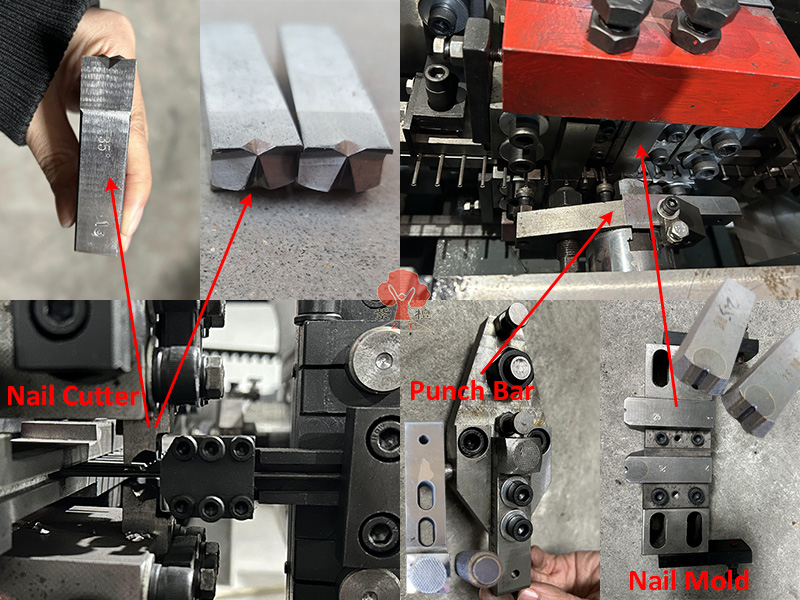 nail cutter nail mold punch bar for high speed nail machine